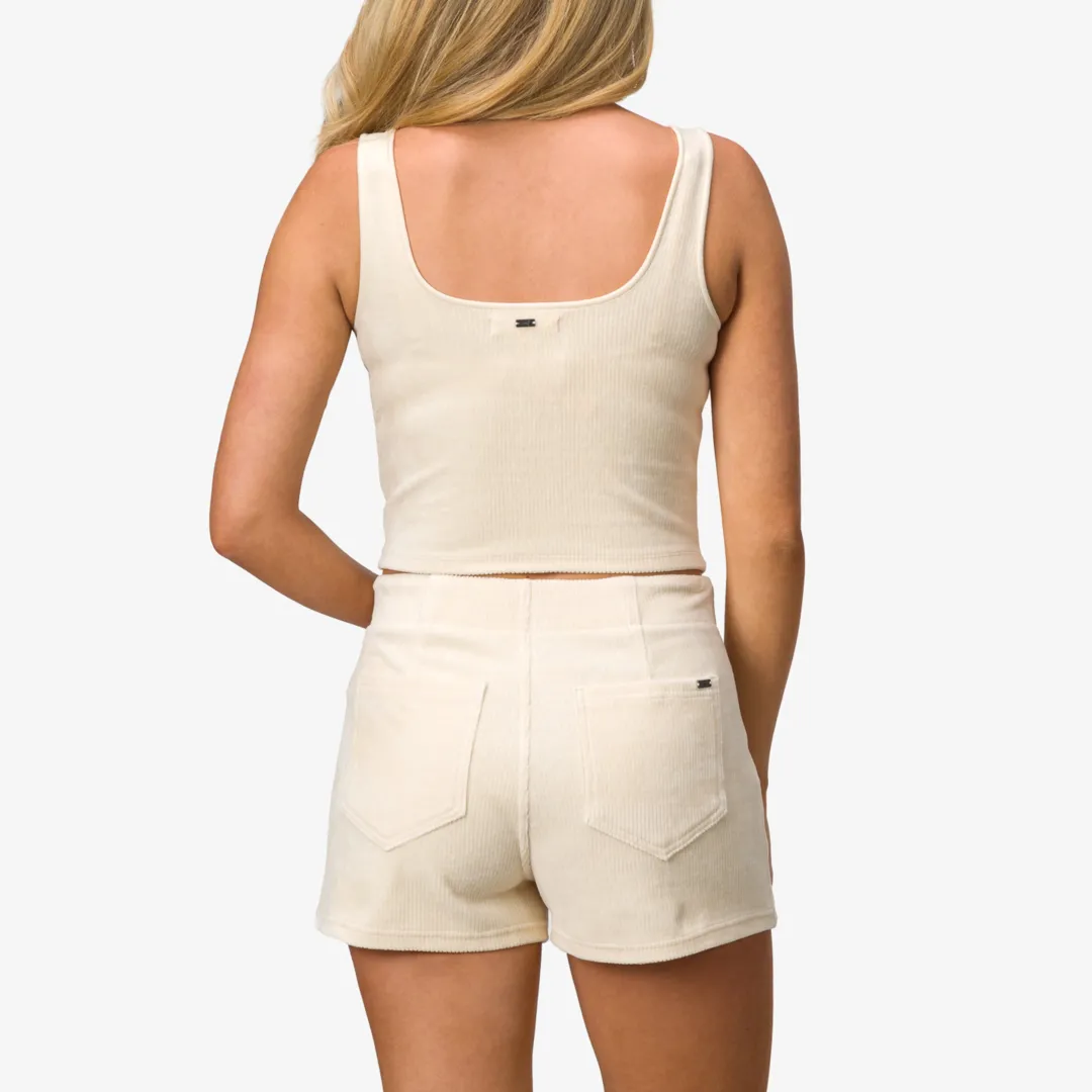 REEF T-shirts, Tanks & Dresses | All Day Corduroy Crop Tank Top Fog