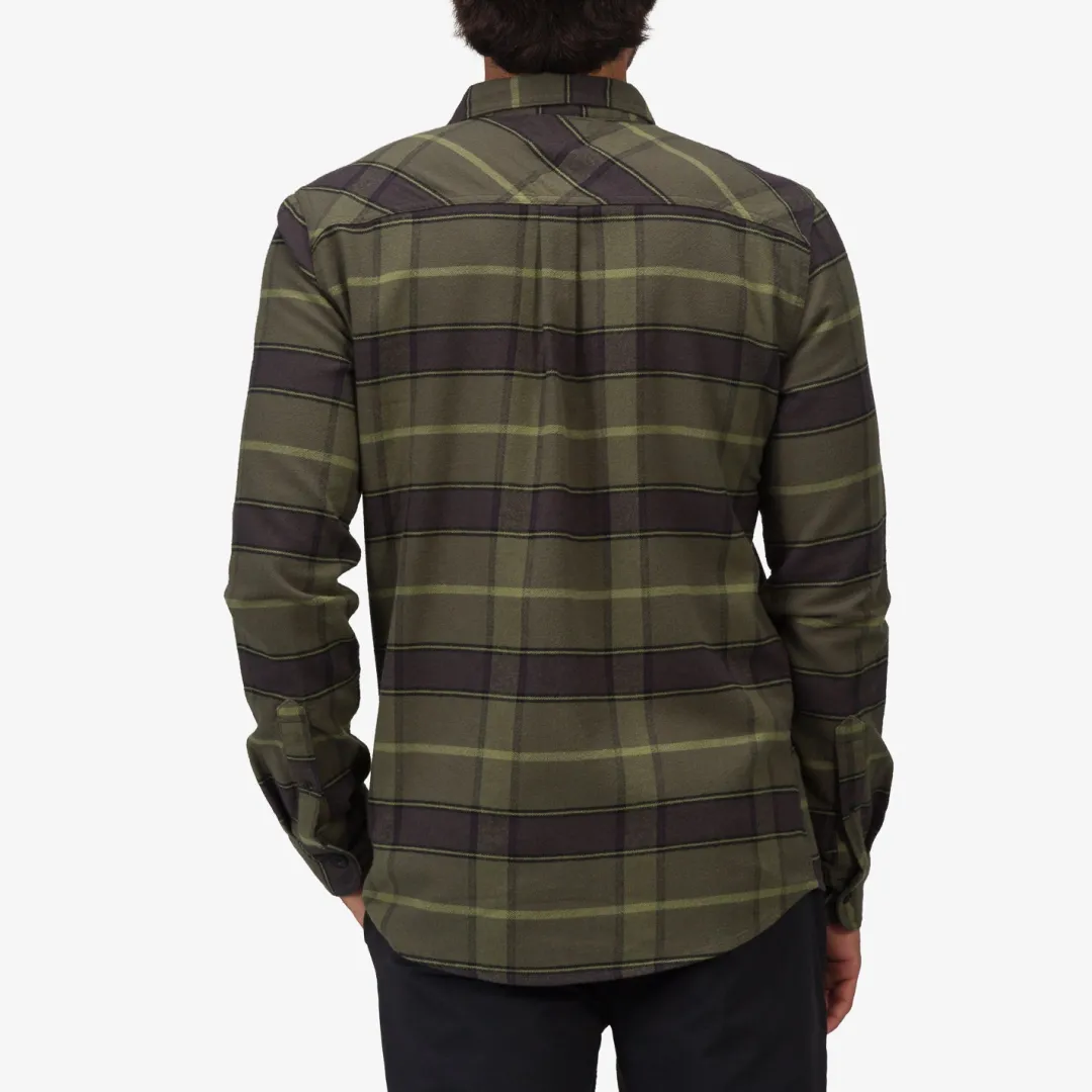 REEF Outerwear | Anders Long Sleeve  Woven Shirt Thyme