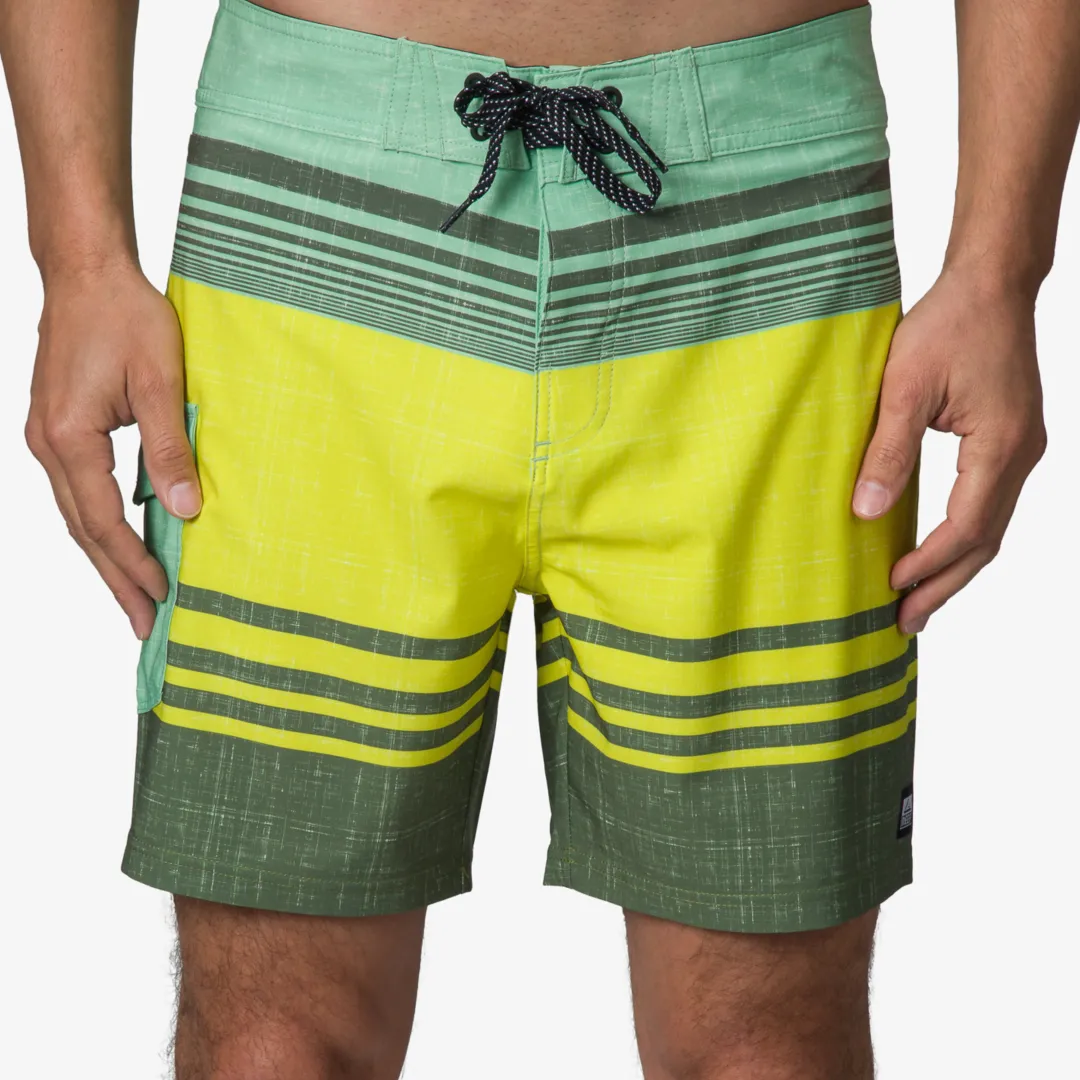 REEF Shorts, Boardshorts & Pants | Casey Stripe Boardshort 17" FairGreen