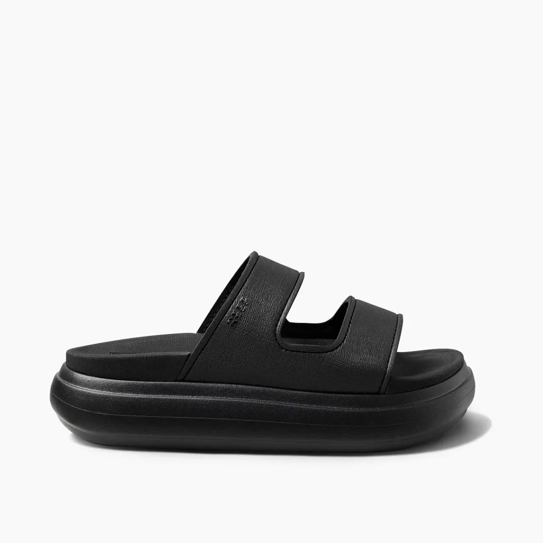 REEF Slides | Sandals | Cushion Bondi 2 Bar Black/Black