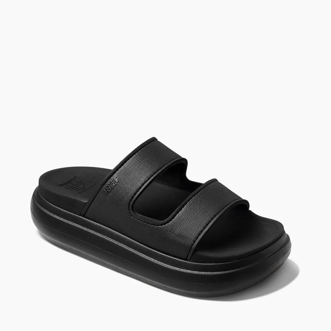 REEF Slides | Sandals | Cushion Bondi 2 Bar Black/Black