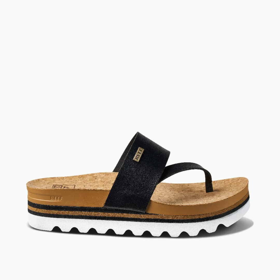 REEF Flip Flops | Sandals | Cushion Sol Hi Black/Tan