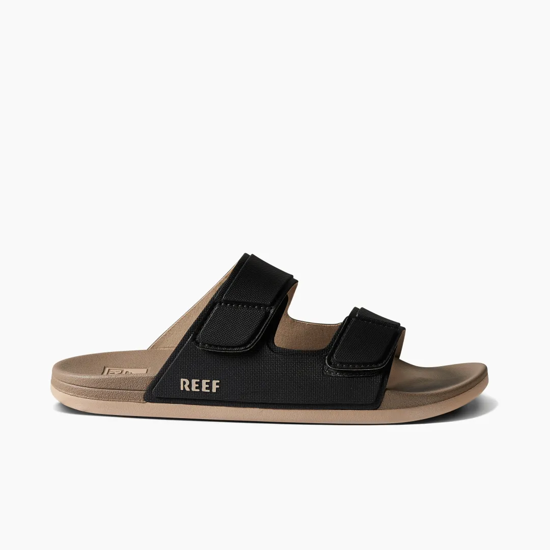 REEF Slides | Sandals | Cushion Tradewind Black/Fossil