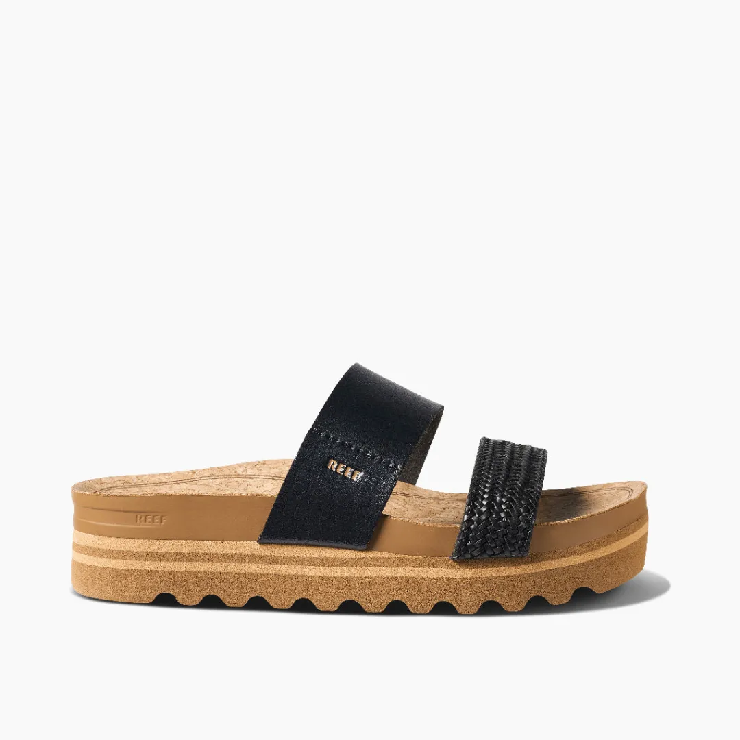 REEF Slides | Sandals | Cushion Vista Hi BlackBraid
