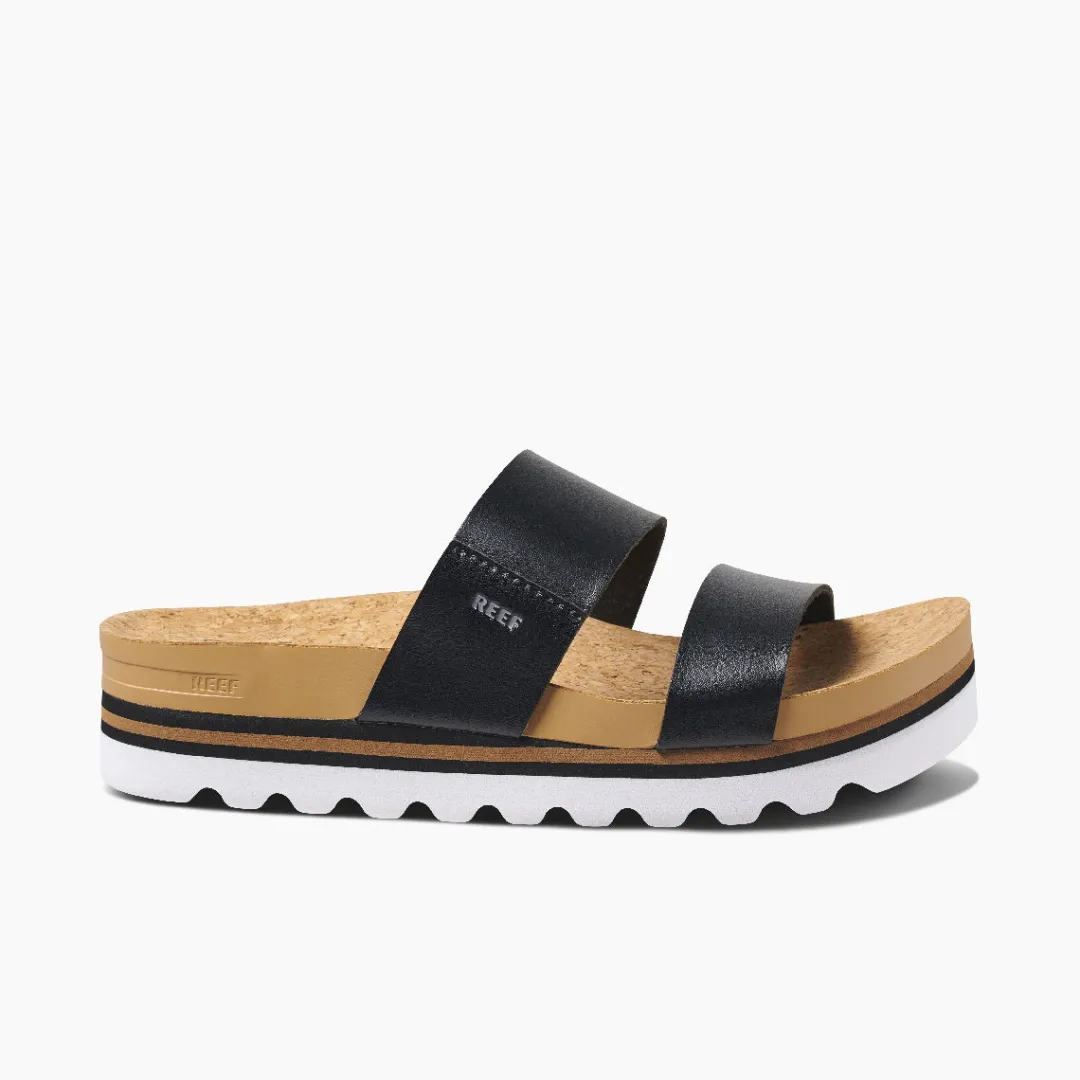 REEF Slides | Sandals | Cushion Vista Hi Black