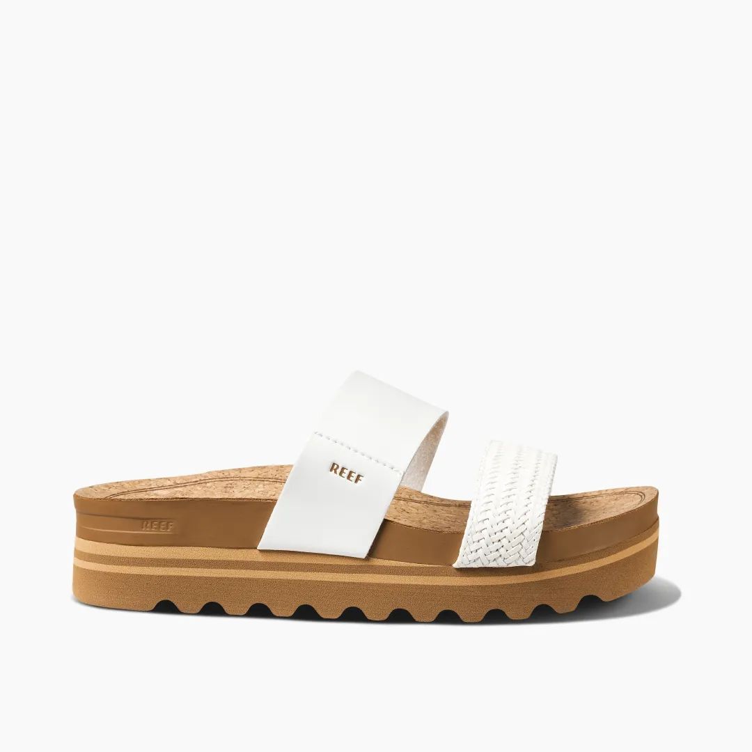 REEF Slides | Sandals | Cushion Vista Hi WhiteBraid