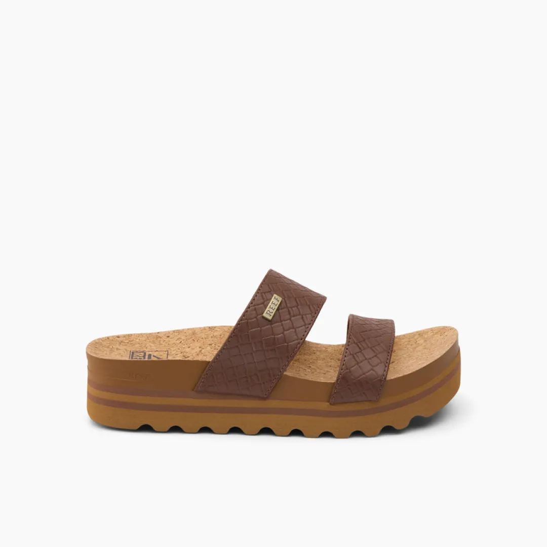 REEF Slides | Sandals | Cushion Vista Hi ChocolateWicker