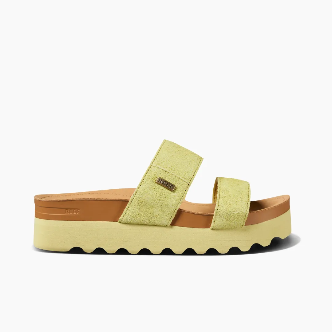 REEF Slides | Sandals | Cushion Vista Hi CitronSuede