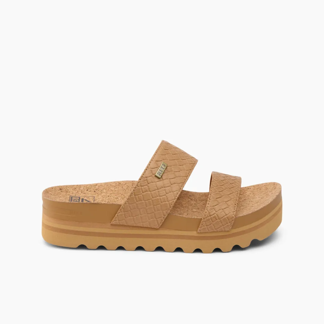 REEF Slides | Sandals | Cushion Vista Hi TanWicker