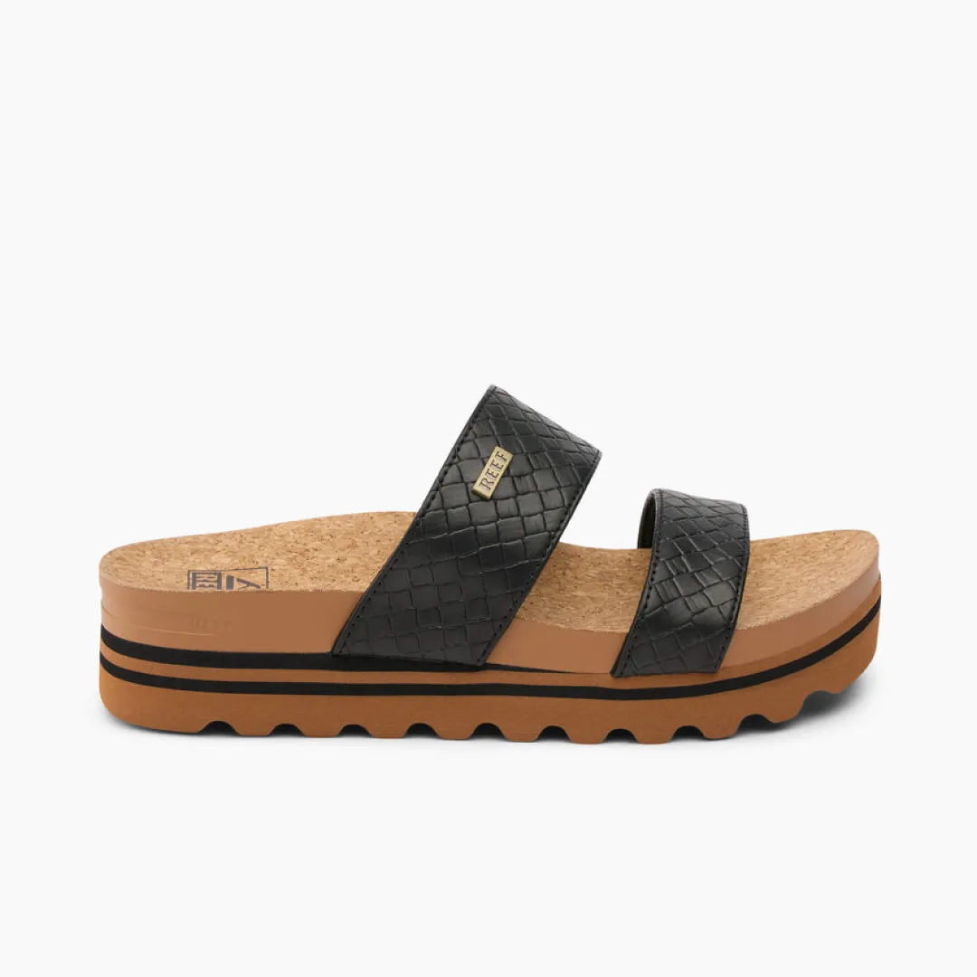REEF Slides | Sandals | Cushion Vista Hi BlackWicker