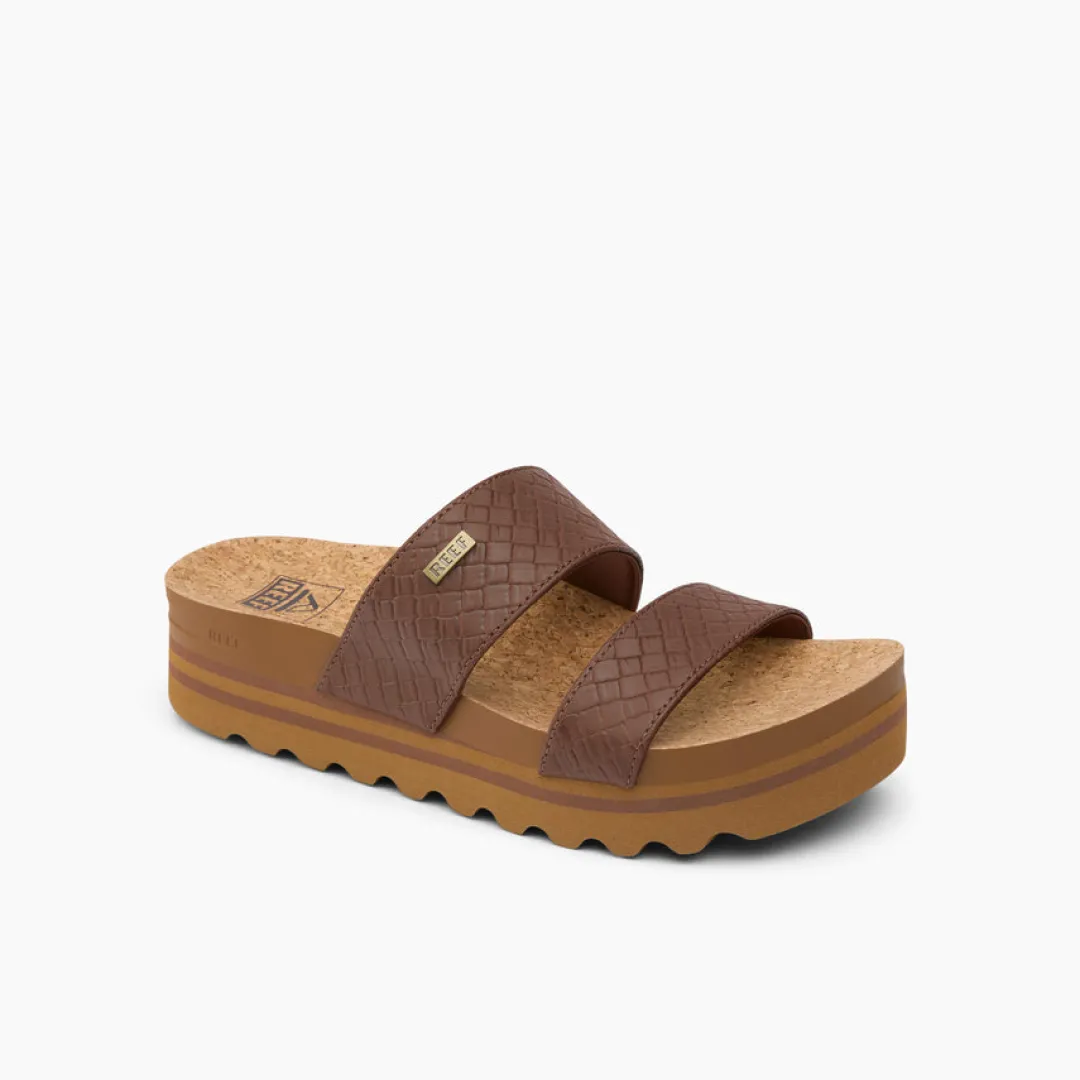 REEF Slides | Sandals | Cushion Vista Hi ChocolateWicker