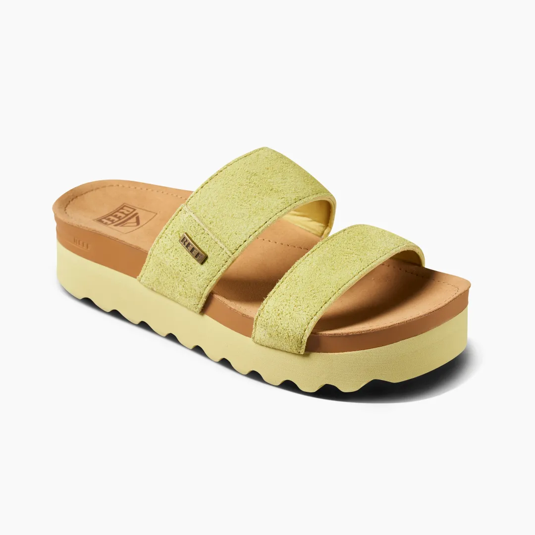 REEF Slides | Sandals | Cushion Vista Hi CitronSuede