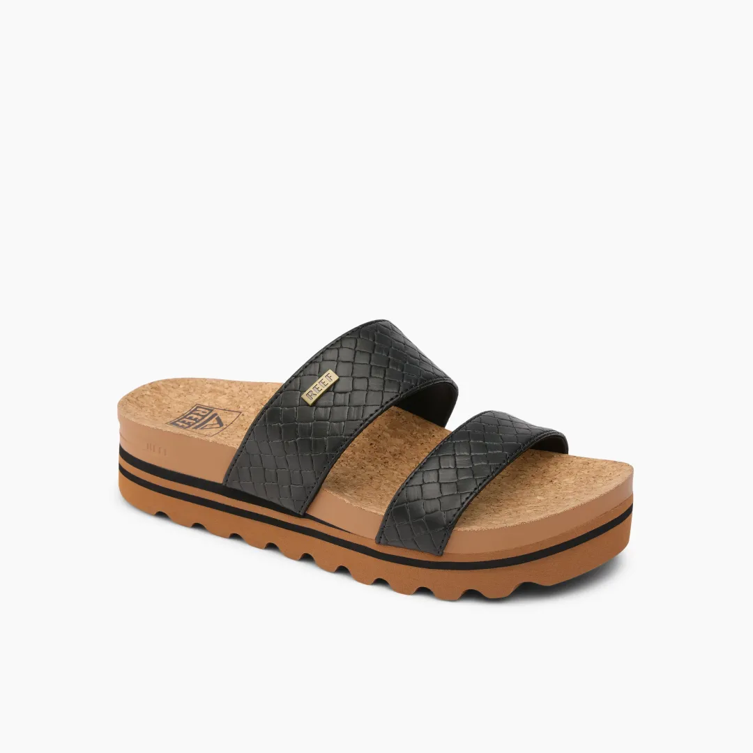 REEF Slides | Sandals | Cushion Vista Hi BlackWicker