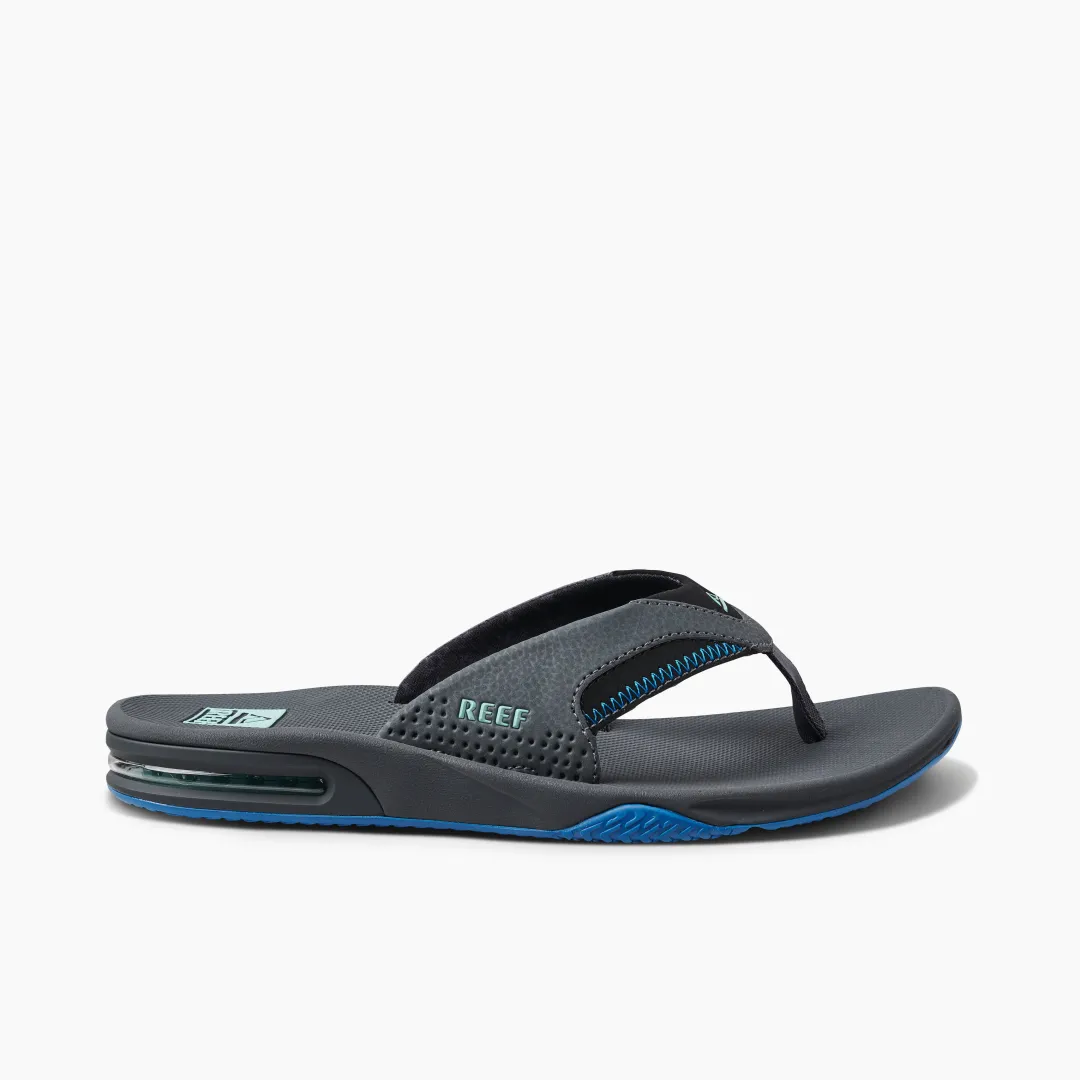 REEF Flip Flops | Sandals | Fanning Gunmetal/Ocean