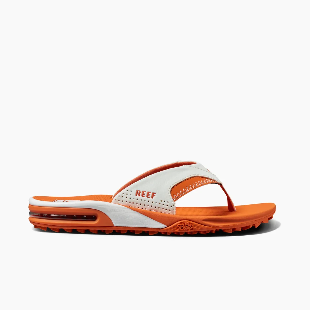 REEF Flip Flops | Sandals | Fanning Pregame White/Orange