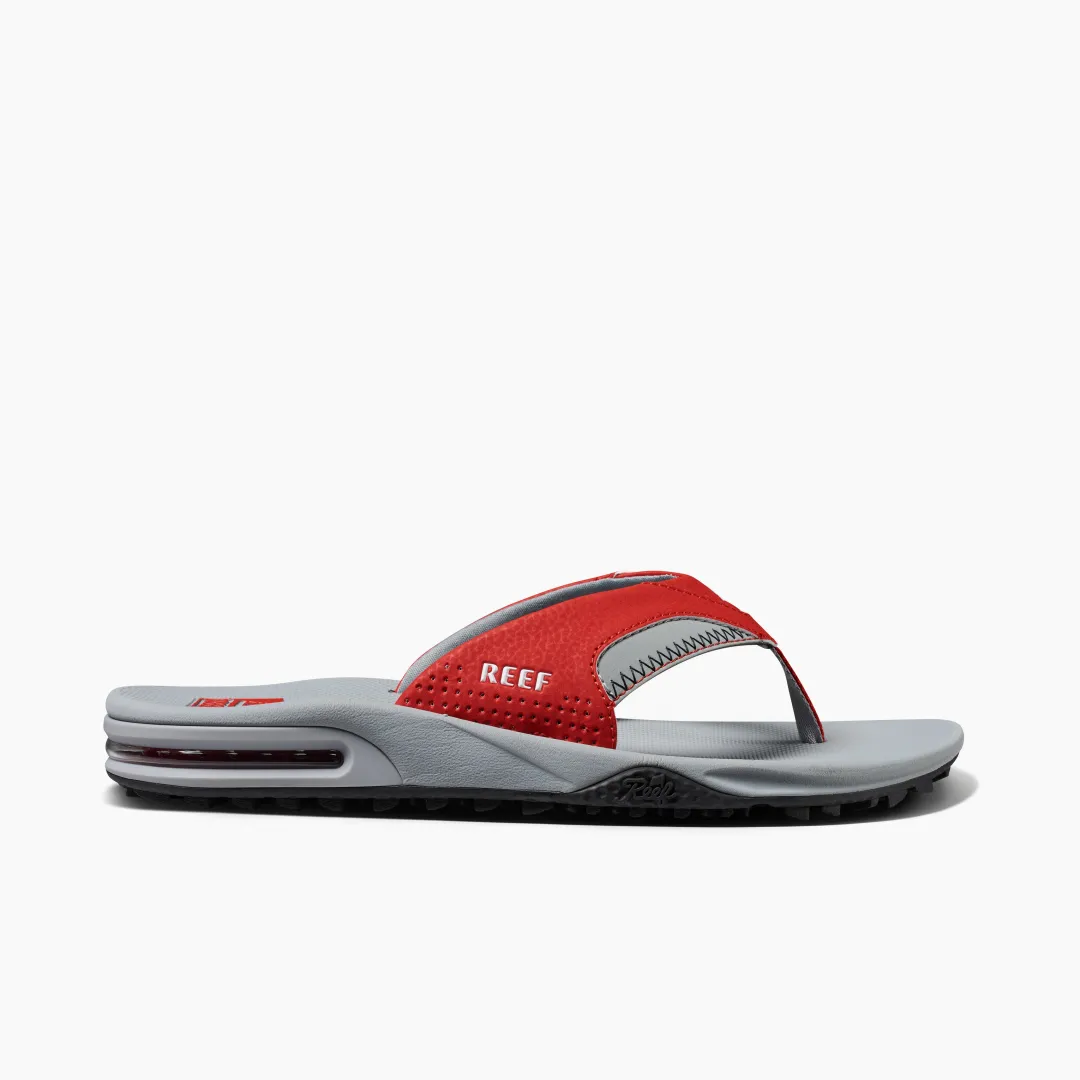 REEF Flip Flops | Sandals | Fanning Pregame Red/Grey