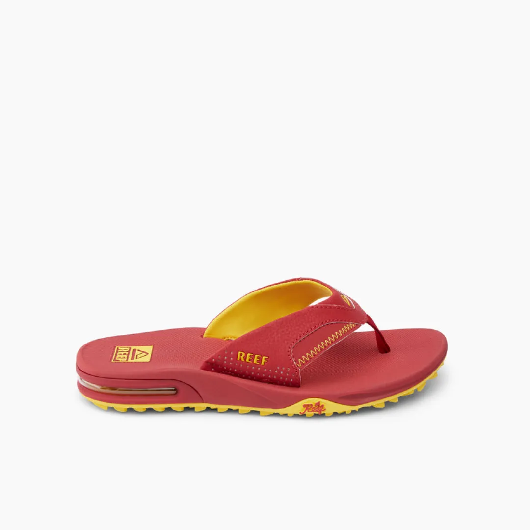 REEF Flip Flops | Sandals | Fanning Pregame Red/Yellow