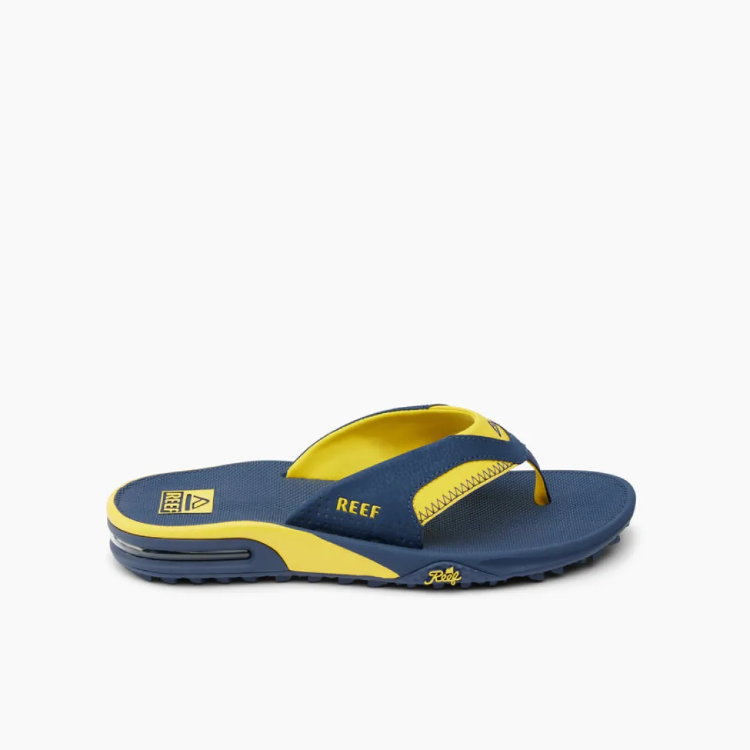 REEF Flip Flops | Sandals | Fanning Pregame Navy/Yellow