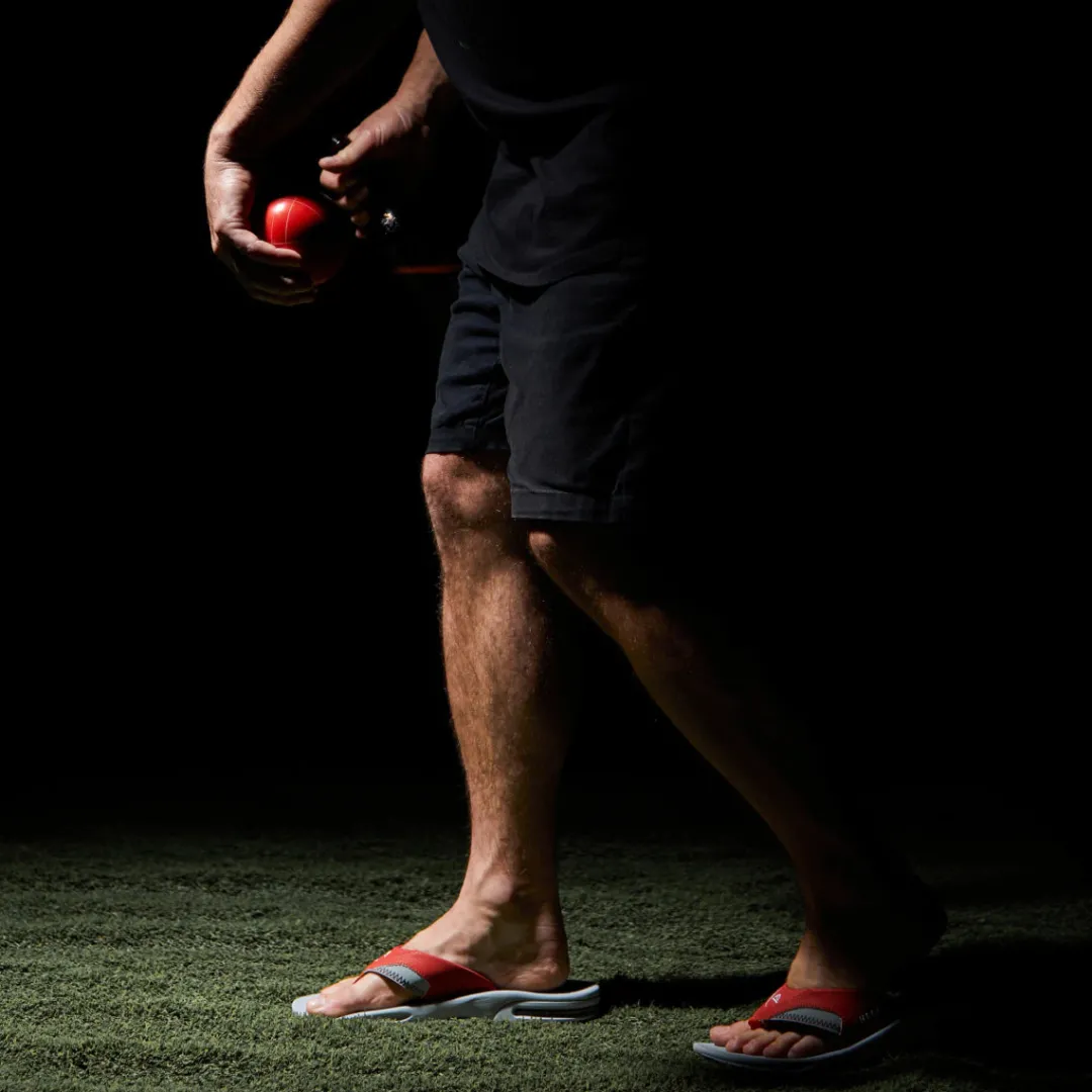 REEF Flip Flops | Sandals | Fanning Pregame Red/Grey