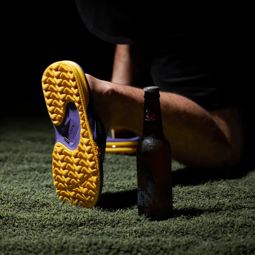 REEF Flip Flops | Sandals | Fanning Pregame Purple/Gold