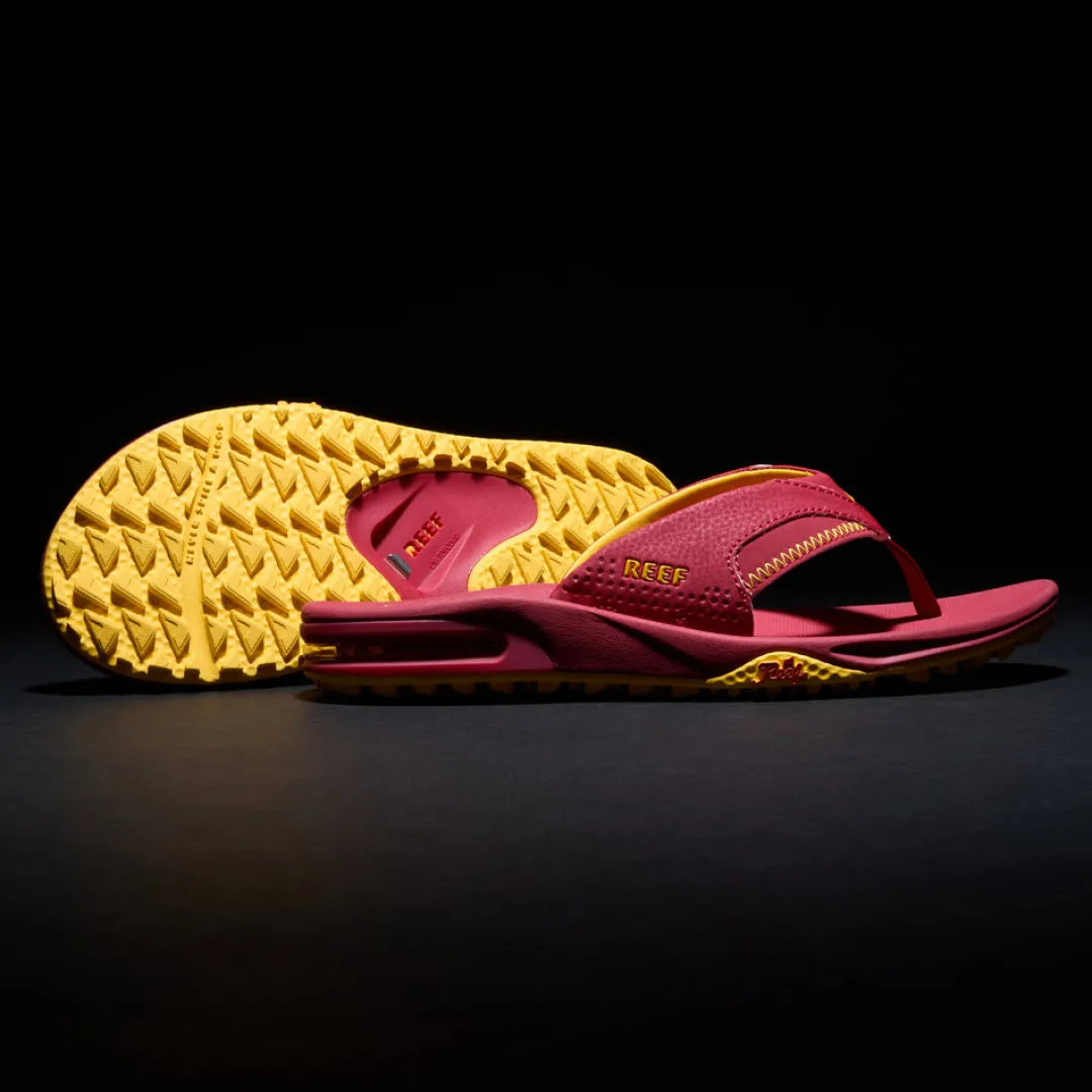 REEF Flip Flops | Sandals | Fanning Pregame Red/Yellow