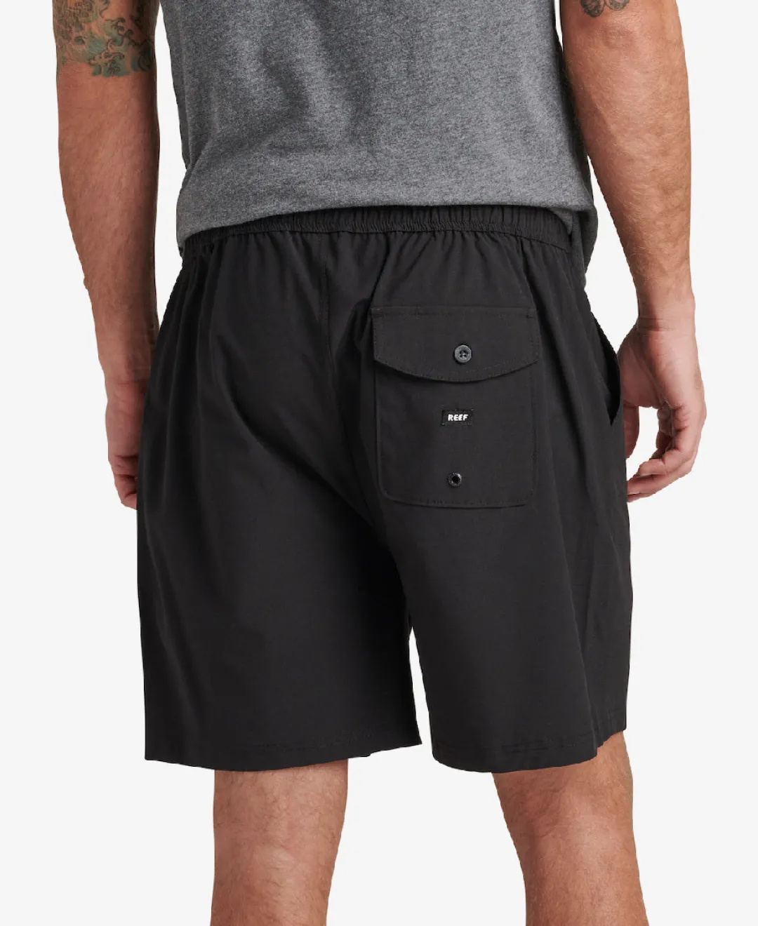 REEF Shorts, Boardshorts & Pants | Fields 17” Elastic Waist Walk Short Caviar