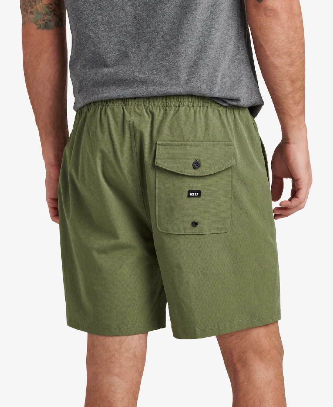 REEF Shorts, Boardshorts & Pants | Fields 17” Elastic Waist Walk Short Olivine