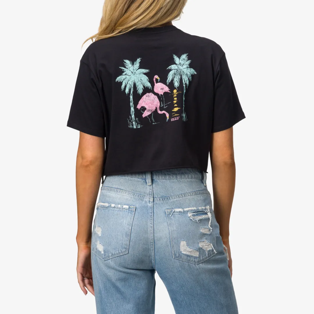 REEF T-shirts, Tanks & Dresses | Flamazing Crop Tee Caviar