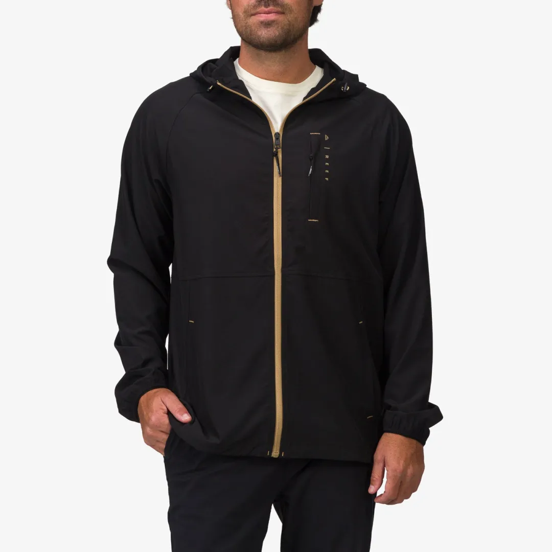 REEF Outerwear | Surf Shirts & Upf Apparel | Garvey UPF 40 Full Zip Jacket Caviar