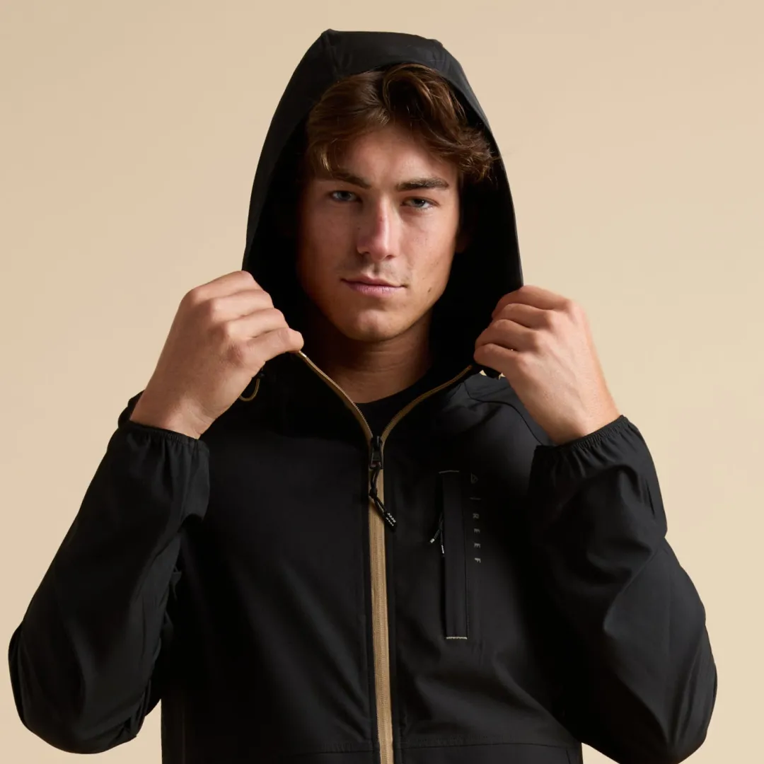 REEF Outerwear | Surf Shirts & Upf Apparel | Garvey UPF 40 Full Zip Jacket Caviar