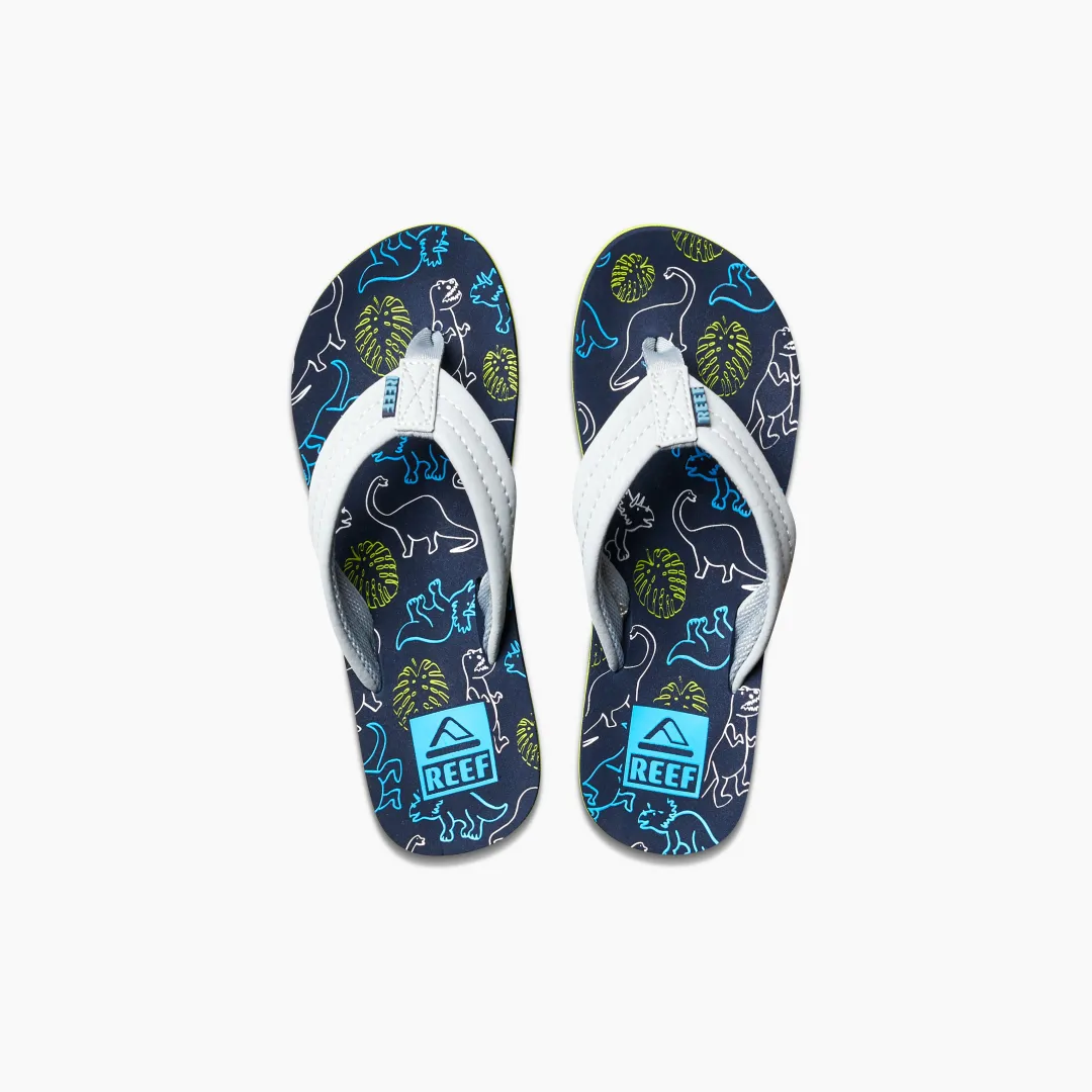 REEF Kids Ahi | Kids Water Friendly | Kids Ahi Navy/GreyDino