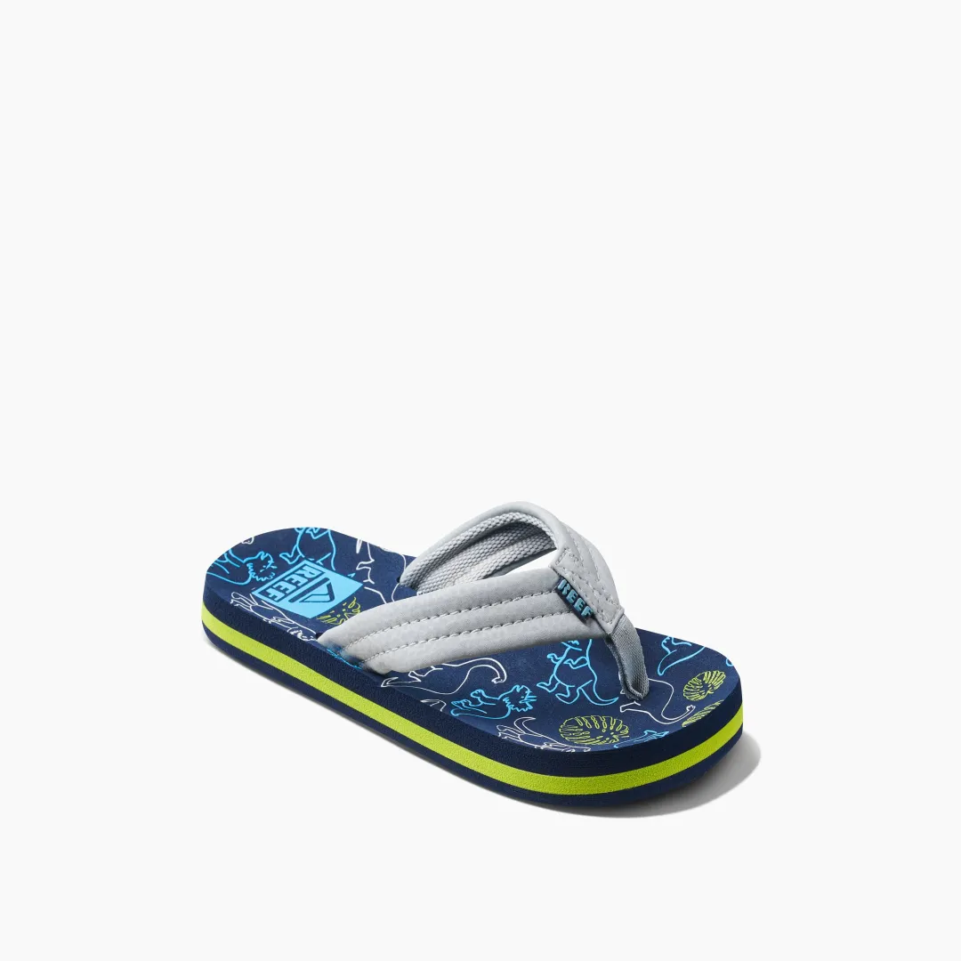 REEF Kids Ahi | Kids Water Friendly | Kids Ahi Navy/GreyDino