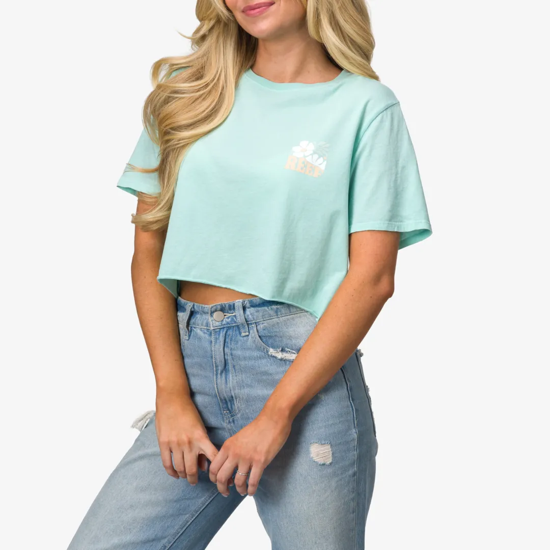REEF T-shirts, Tanks & Dresses | Koda 18" Crop Tee Eggshell