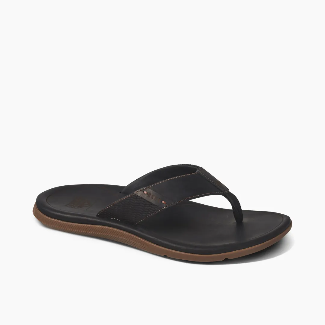 REEF Sandals | Leather Santa Ana Black