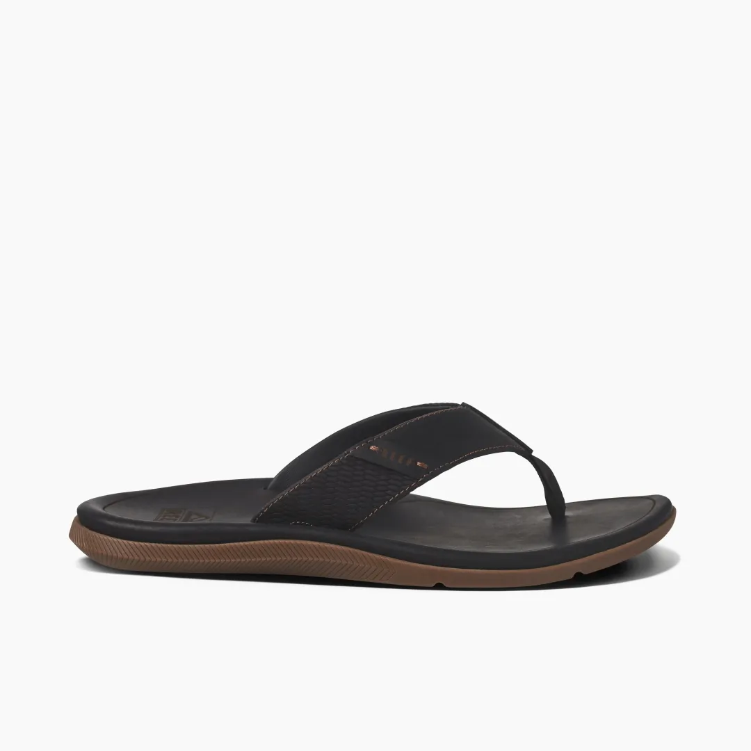 REEF Sandals | Leather Santa Ana Black