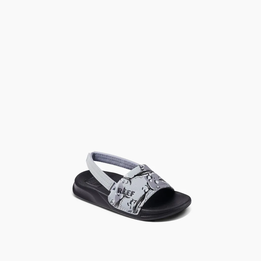 REEF Kids Water Friendly | Little One Slide GreyCamoShark