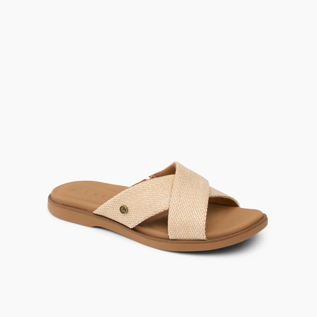 REEF Slides | Sandals | Lofty Lux X TanRaffia