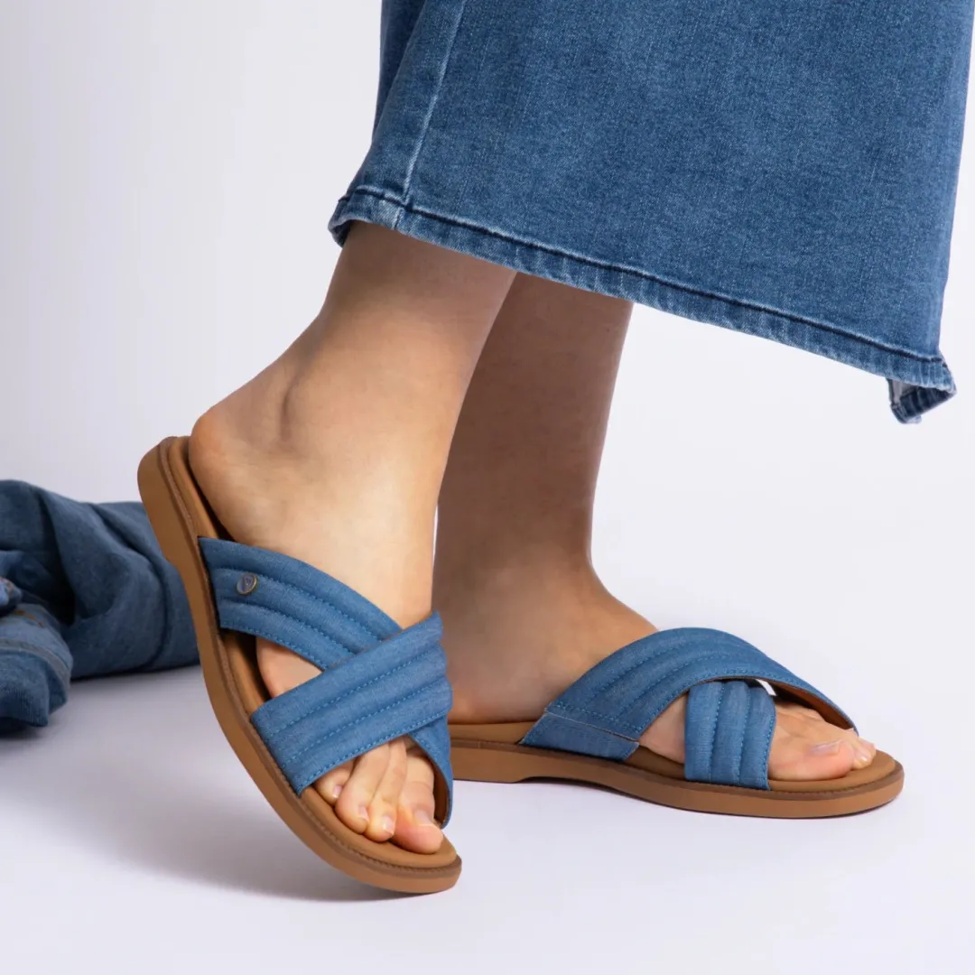 REEF Slides | Sandals | Lofty Lux X Denim