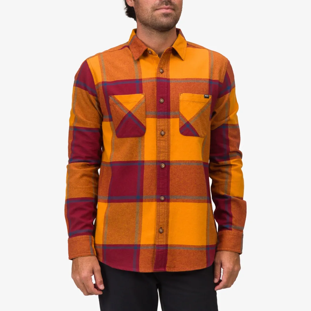 REEF Outerwear | Morris Long Sleeve Woven Shirt CathaySpice