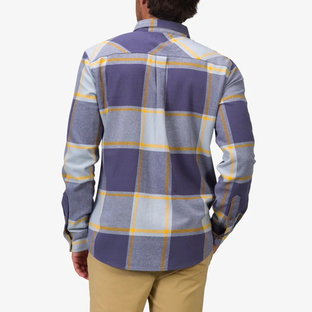 REEF Outerwear | Morris Long Sleeve Woven Shirt BlueFog