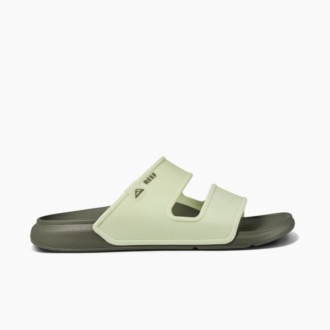 REEF Slides | Sandals | Oasis Double Up Aqua/Olive