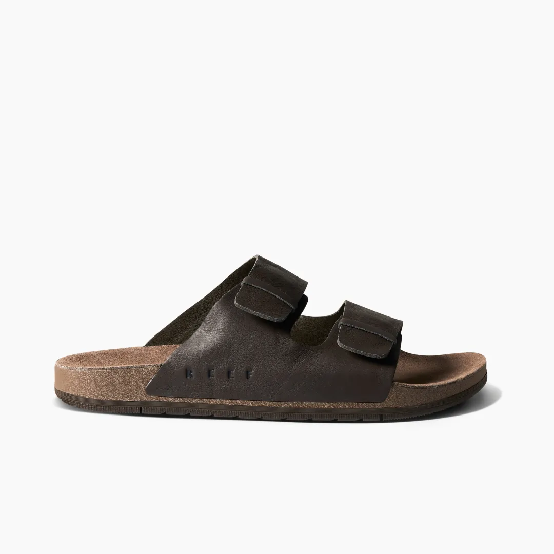 REEF Slides | Sandals | Ojai Two Bar BrownLeather