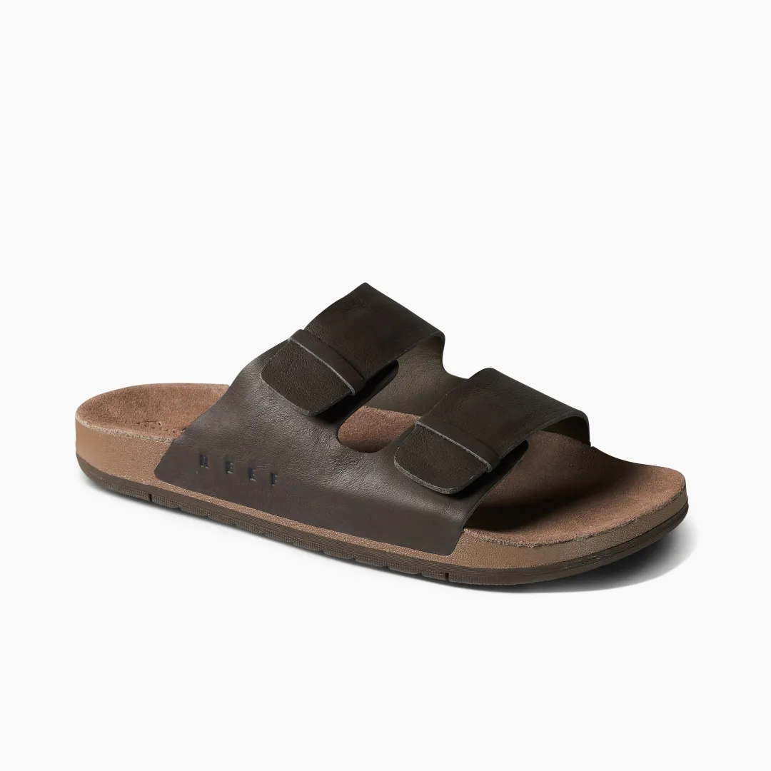 REEF Slides | Sandals | Ojai Two Bar BrownLeather