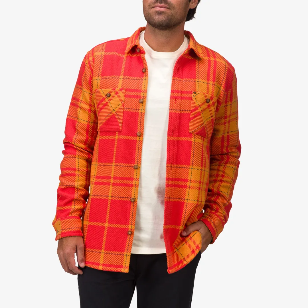 REEF Outerwear | Orson Long Sleeve Woven Shirt Chili