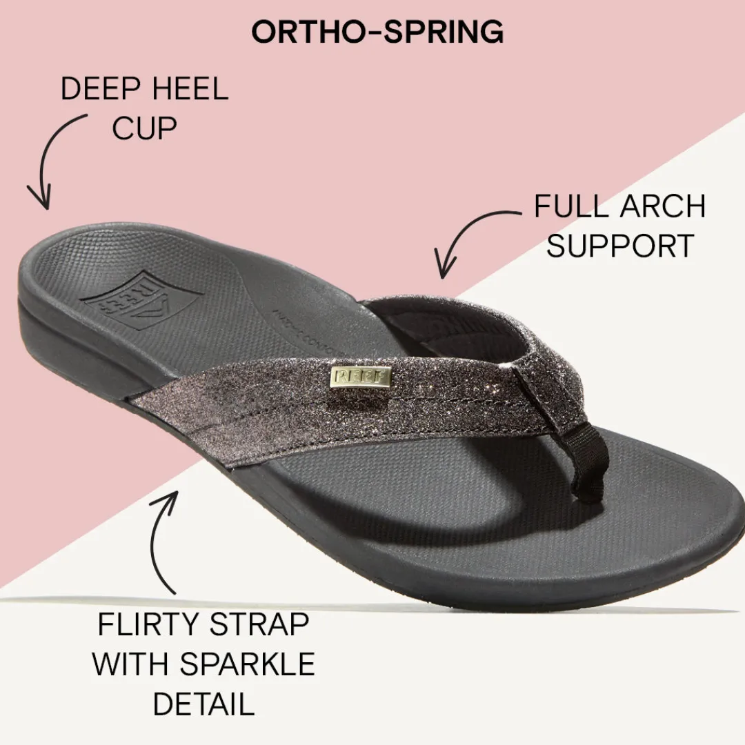 REEF Sandals | Ortho-Spring Black/BlackGlitter