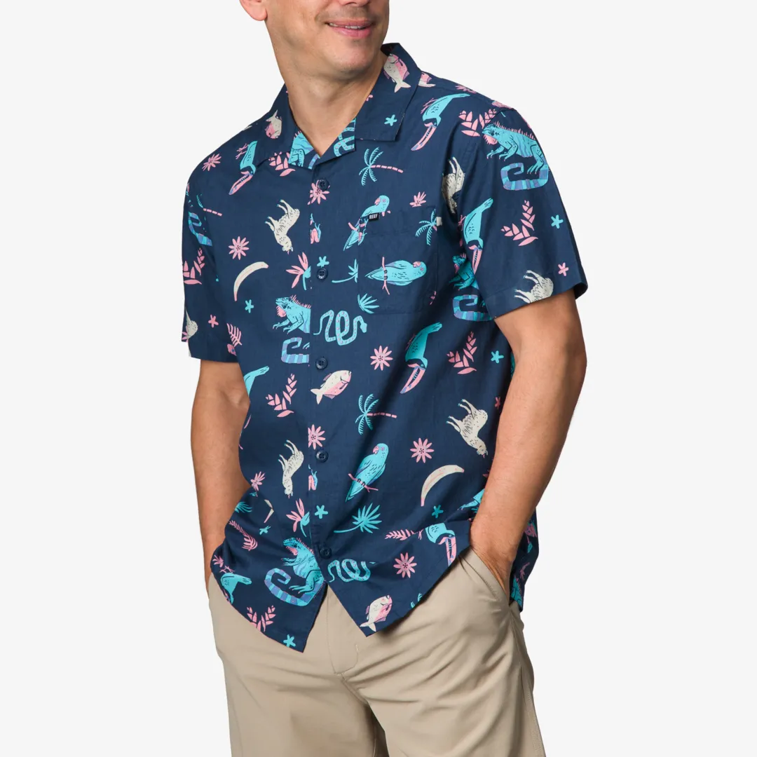 REEF Shirts & T-shirts | Roy Short Sleeve Shirt InsignaBlue