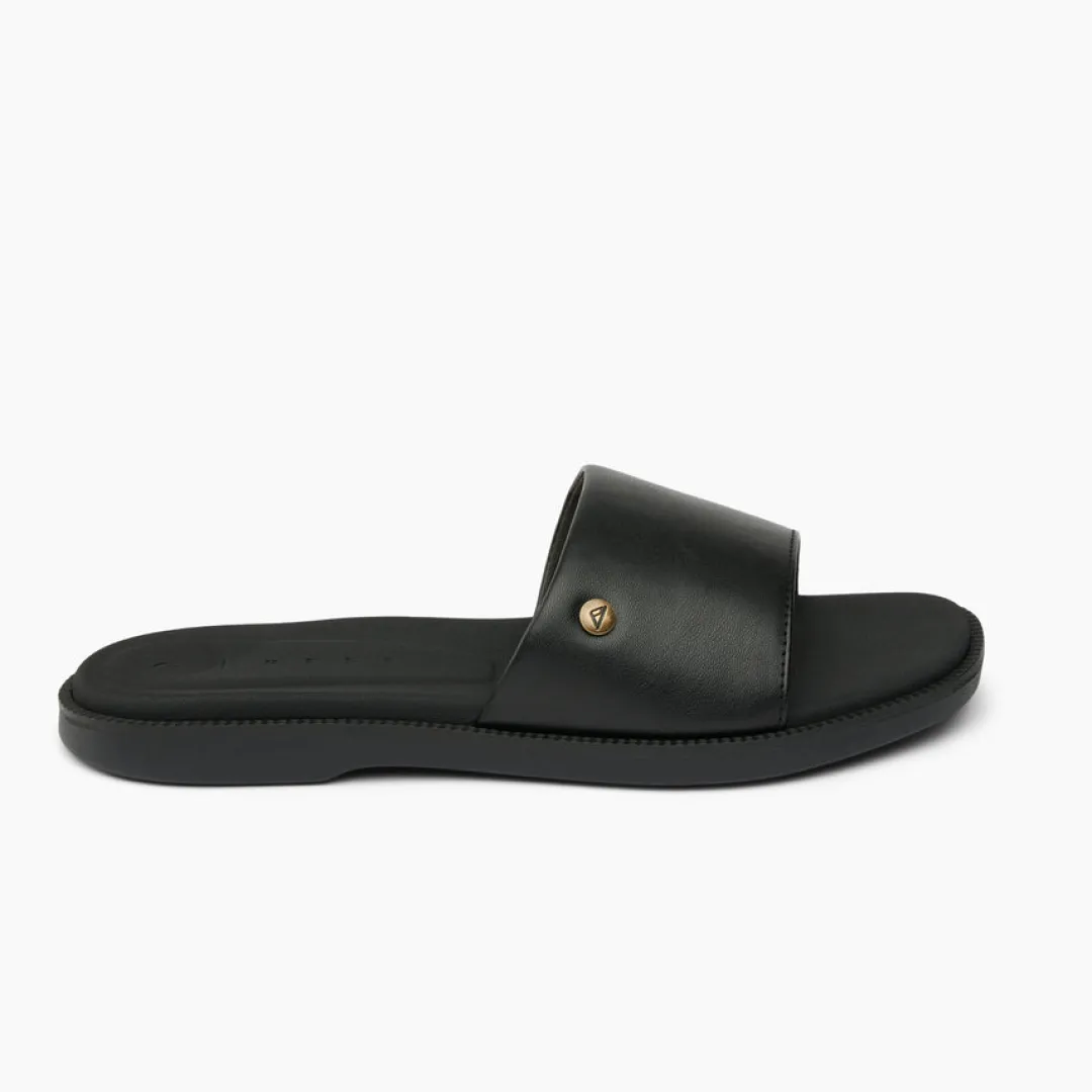 REEF Sandals | Slides | Sunny Arrianah Black/Black