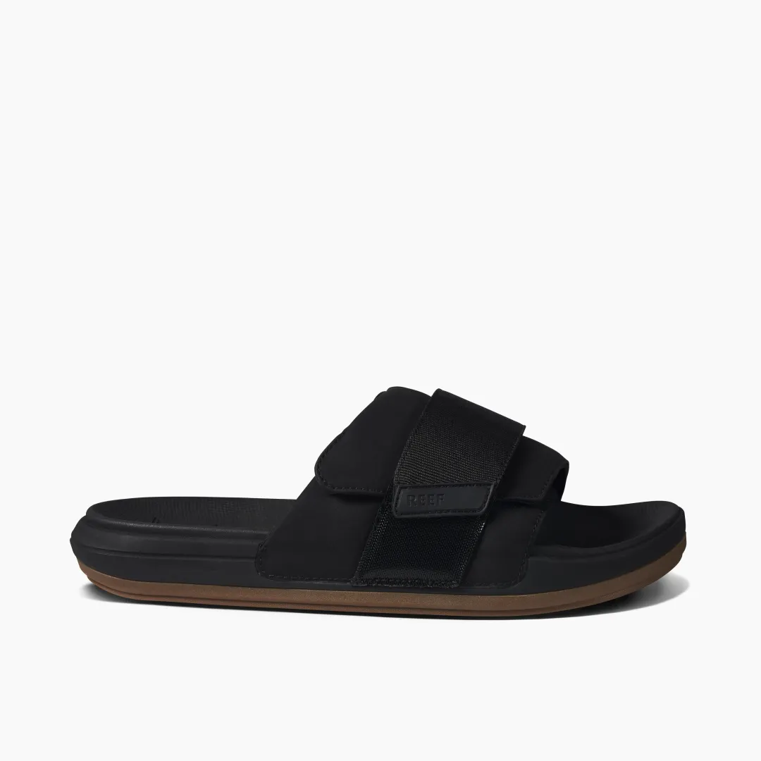 REEF Slides | Sandals | The Sojourn Black/Gum