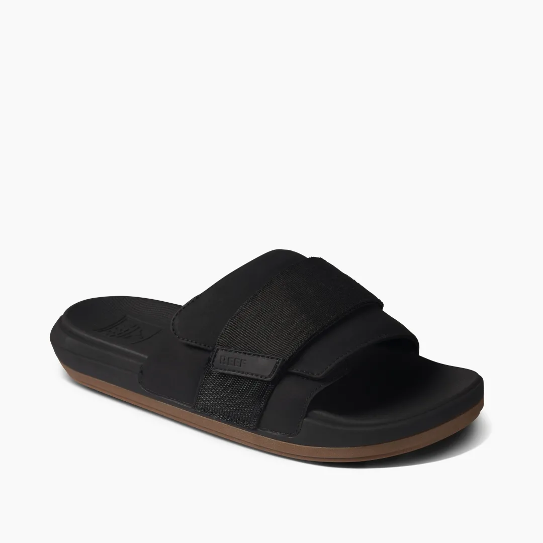 REEF Slides | Sandals | The Sojourn Black/Gum