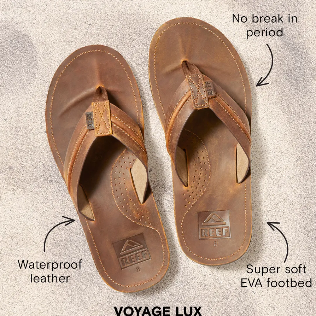 REEF Sandals | Voyage Lux Brown/Brown